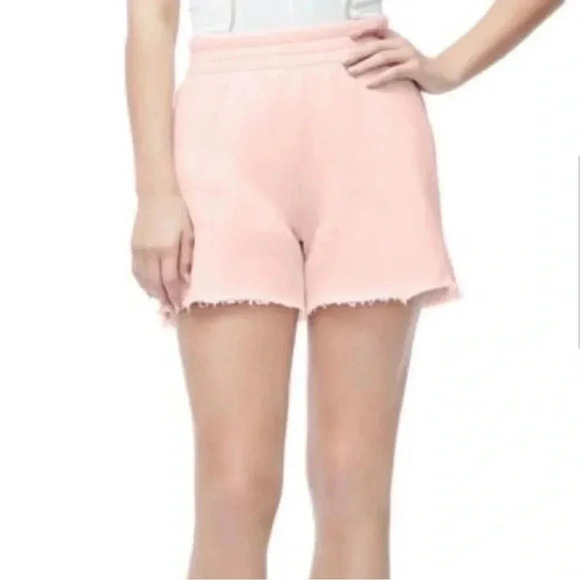 Good American the high waist sweat short blush pink size small - Picture 1 of 12